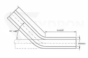 Kolano silikonowe 45° niebieskie fi65 150x150