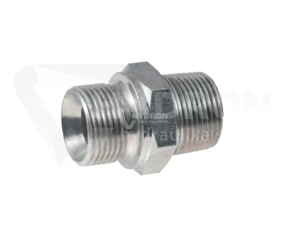 Złączka prosta BB 3/8" NPT / 1/2" BSP stal nierdze