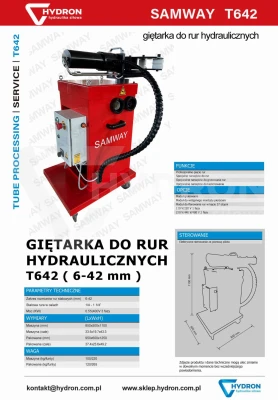 Giętarka do rur hydraulicznych T642 ( 6-42 mm )