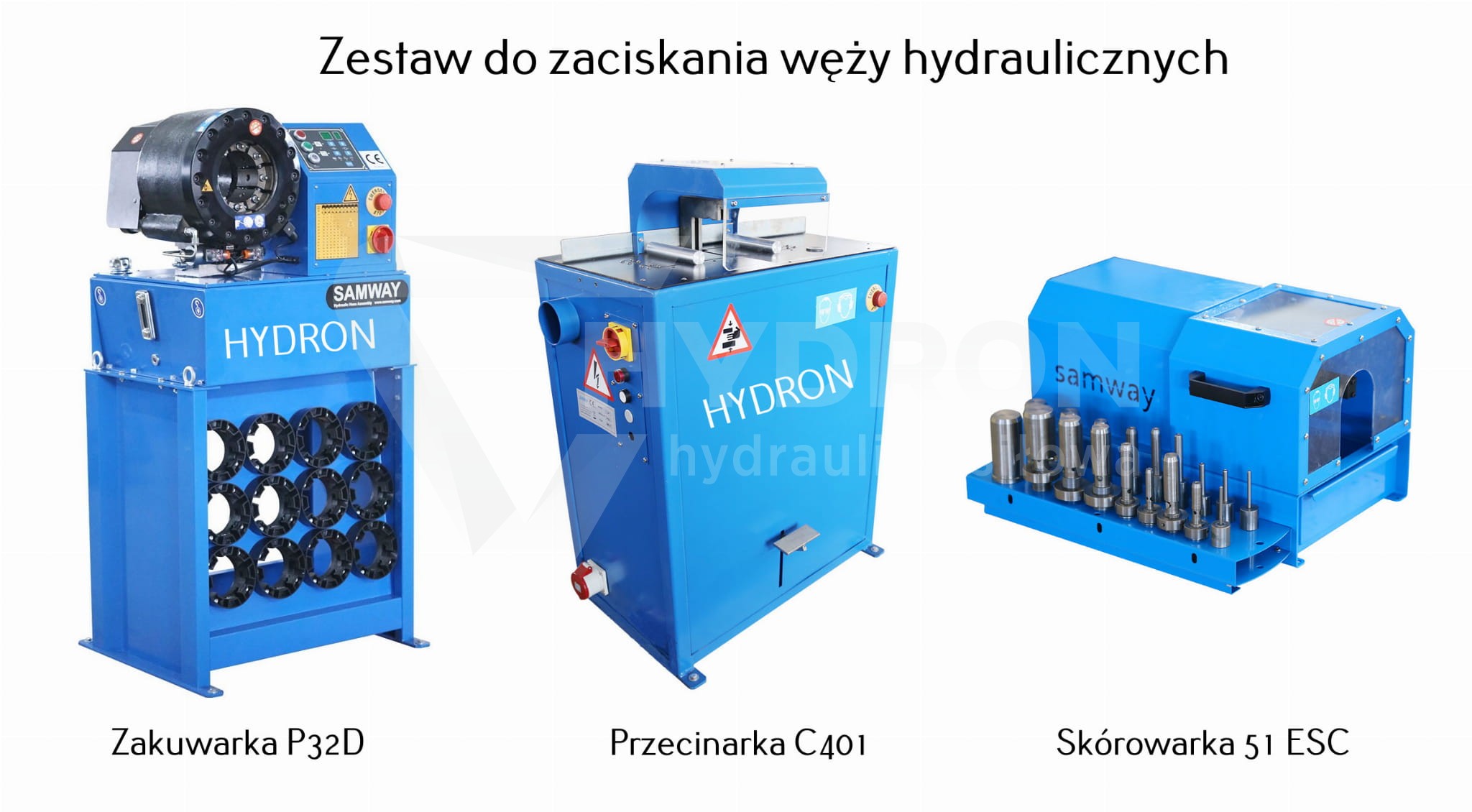 Zestaw maszyn do zaciskania przewodów DELUXE 2" 4SP