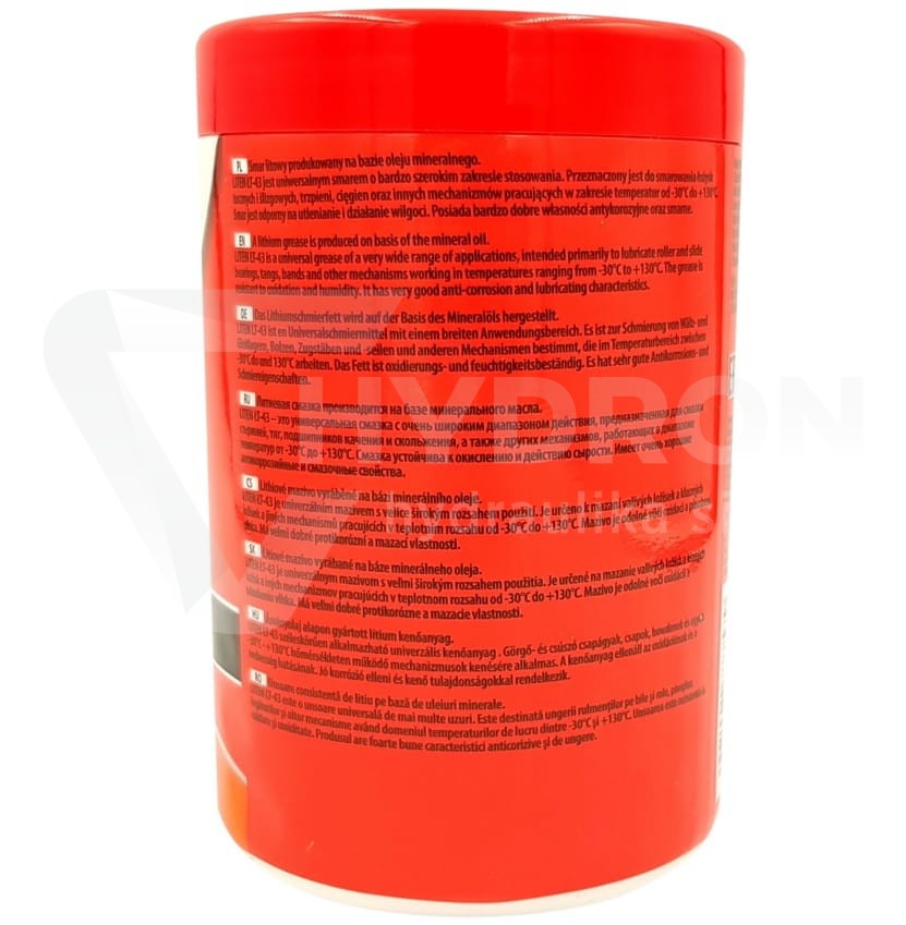 LITEN smar litowy uniwersalny Orlen ŁT 43 800g