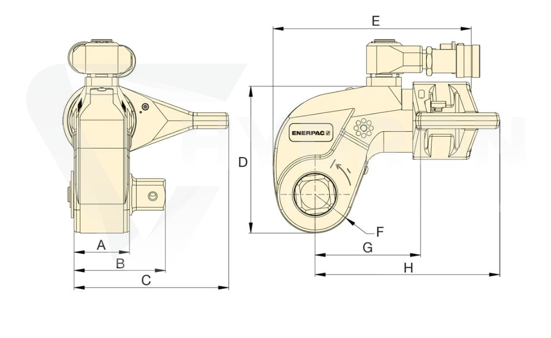 Hydrauliczny klucz dynamometryczny S1500X ENERPAC