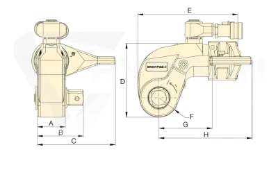 Hydrauliczny klucz dynamometryczny S3000X ENERPAC