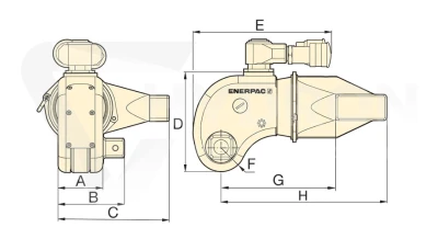 Aluminiowy klucz dynamometryczny DSX25000 ENERPAC