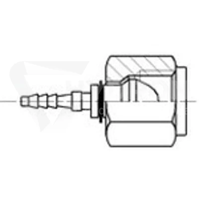 Nypel do węża pomiarowy DN02 G 1/8" DKR + tuleja