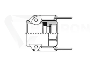 Szybkozłącze Camlock Typ D 3/4" Stal nierdzewna