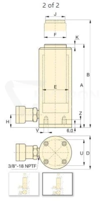 Siłownik hydrauliczny RAC208 Enerpac