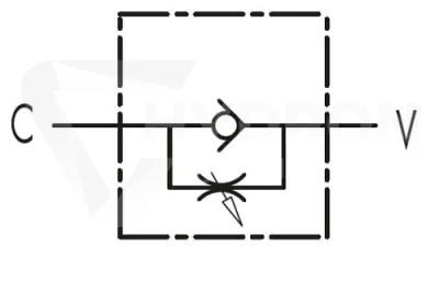 Zawór zwrotno-dławiący VRF BSP 3/4”