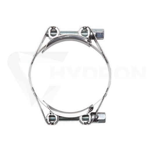 Obejma podwójna GBS HEAVY 50-60mm W1 Silver