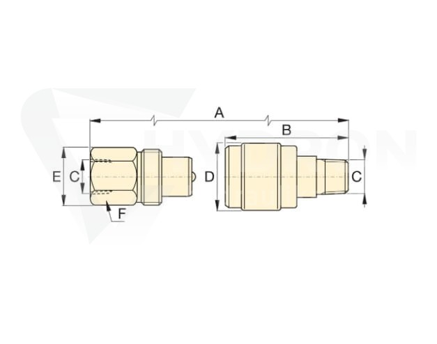 Szybkozłącze gniazdo regular AR400 3/8" NPTF700bar