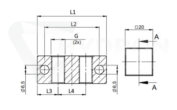 Blok smarowniczy 1 punkt M10x1