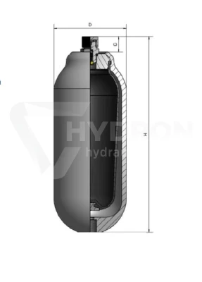 Hydroakumulator FOX typ H500R-P 0,5L 250bar