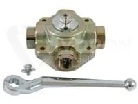 Zawór kulowy czterodrożny BK3 BSP 1 1/4" (wew.)