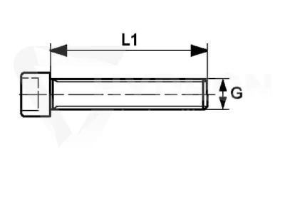 Śruba półkołnierza flanszy SFS 1 1/4" M14*50