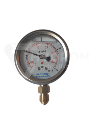 Przejdź do produktu Wakuometr dolny (-1 do 3 BAR) gwint 1/2"