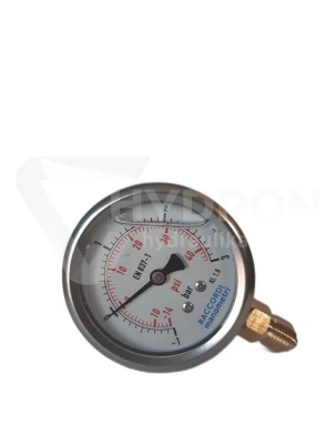 Wakuometr dolny (-1 do 3 BAR) gwint 1/2"