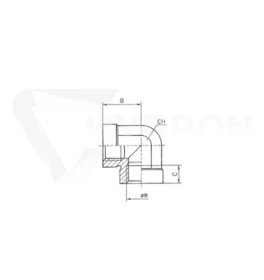 Kolanko mufowe GW/GW 3/8" BSP 315 bar