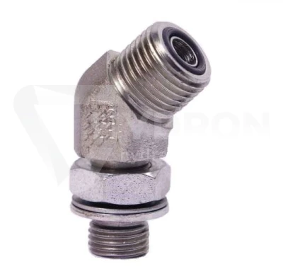 Przyłączka 45 stopni ED 3/8" BSP / 13/16"-16 ORFS