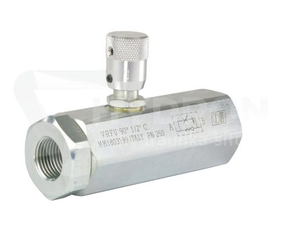 Przejdź do produktu Zawór dławiąco-zwrotny VRFU 90 1/2" COMP. V0583/C