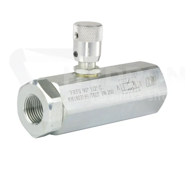 Zawór dławiąco-zwrotny VRFU 90 1/2" COMP. V0583/C