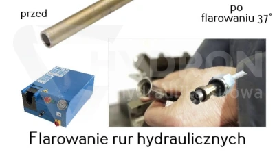Urządzenie do flarowania rur i zacinanania pierś.