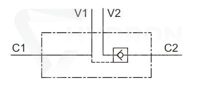 Zawór zwrotny sterowany pojedynczy VBPSE 3/8" L