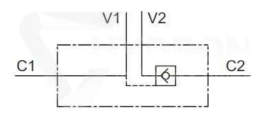 Zawór zwrotny sterowany pojedynczy VBPSE 3/8" L
