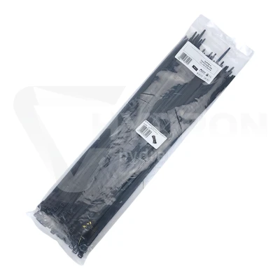 Taśma opaska kablowa UV 4,8x450mm - 100szt czarne