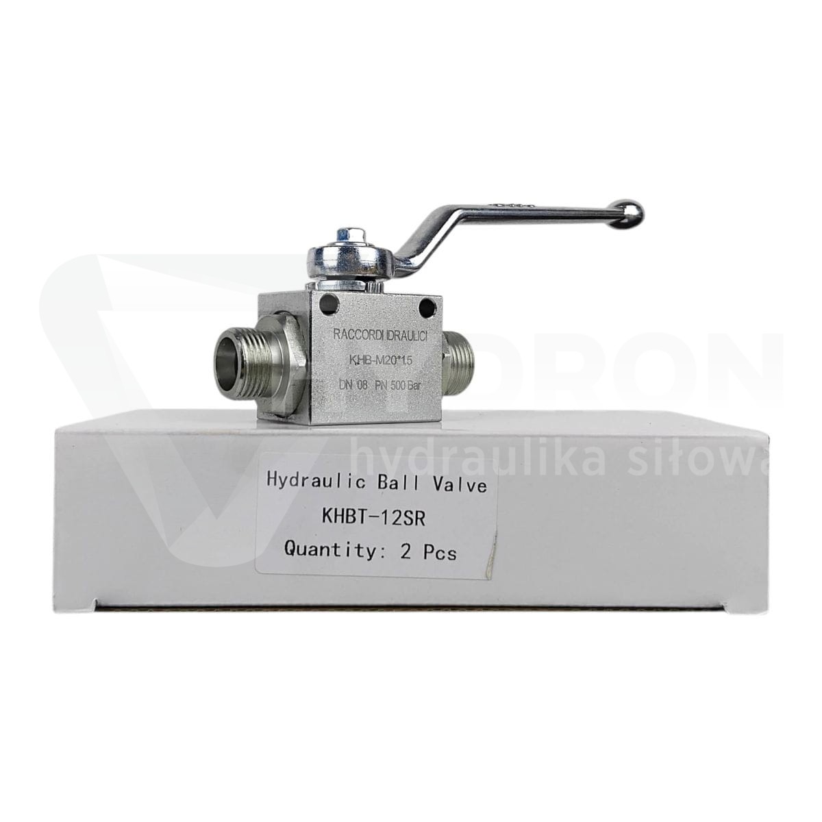Zawór kulowy dwudrożny BKH M20X1,5" 500bar 12S GZ