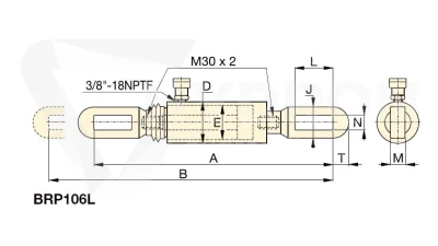 Siłownik hydrauliczny BRP106L ENERPAC