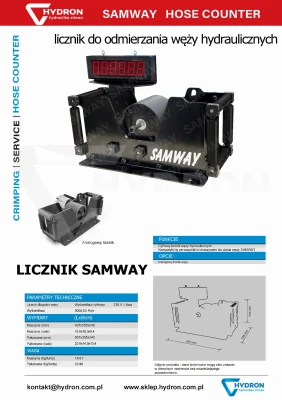 Licznik elektroniczny do mierzenia węży SAMWAY