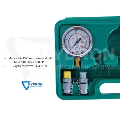 Zestaw do testowania ciśnienia hydraulicznego 2M
