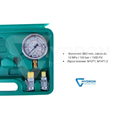 Zestaw do testowania ciśnienia hydraulicznego 2M