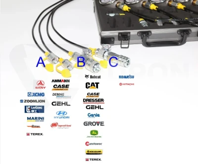Zestaw do testowania ciśnienia hydraulicznego 4M