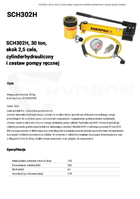 Zestaw SCH302H ENERPAC