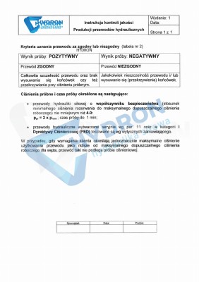 Przejdź do produktu Instrukcja kontroli przewodów hydraulicznych 2