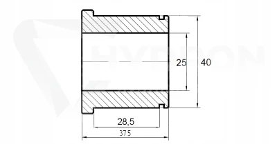 Tuleja sworznia redukująca z 40mm na 25mm