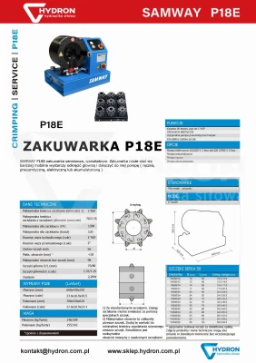 Zakuwarka elektryczna P18E 1"4SP SAMWAY 220V