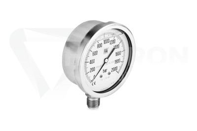 Przejdź do produktu Manometr dolny MG1-100 2000 bar gwint 1/2"