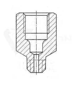 Adapter prosty GZ M8x1 / M10x1 GW L-23