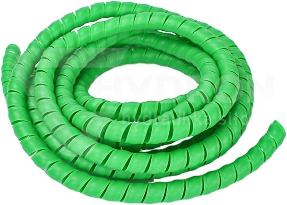 Osłona spiralna węża zielona WN12 zakres 10-13mm