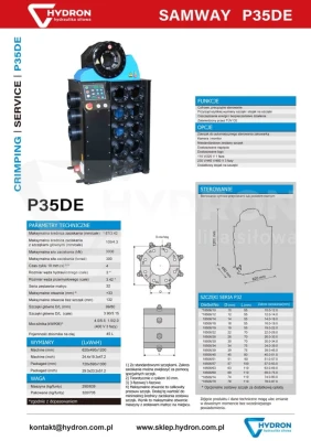 Zakuwarka SAMWAY P35D 2"4SH 300 ton zgniotu