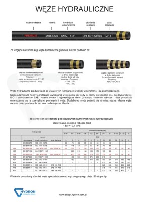 Przejdź do produktu Ściąga- oznaczenie węży oraz ciśnienia(laminowana)