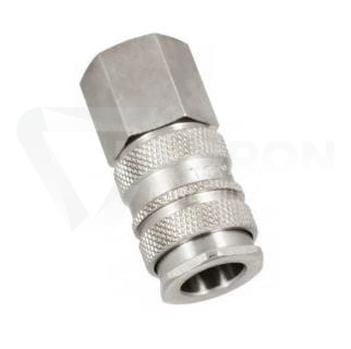 Przejdź do produktu Szybkozłączka zatrzaskowa 1/4" gwint wew.