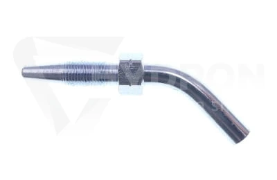 Końcówka zakuwki 45° rurka 6mm na wąż 8,6mm