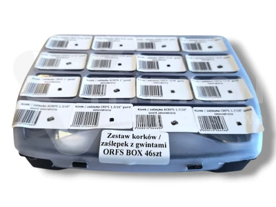 Zestaw korków / zaślepek z gwintami ORFS BOX 46szt