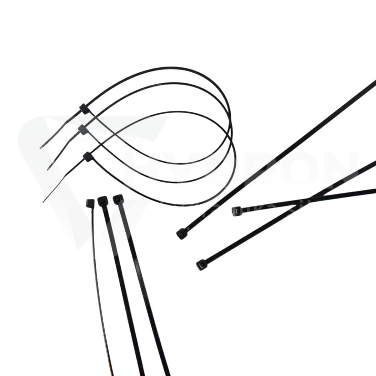 Taśma opaska kablowa UV 7,6x450mm - 100szt czarne