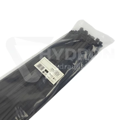 Taśma opaska kablowa UV 7,6x450mm - 100szt czarne