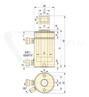 Siłownik hydrauliczny RRH307 ENERPAC