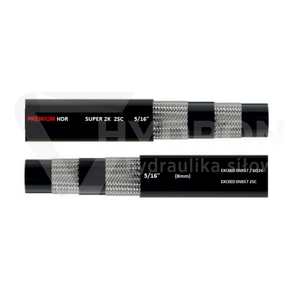 Wąż hydrauliczny DN08 2SC 425 bar SUPER 2K gładki